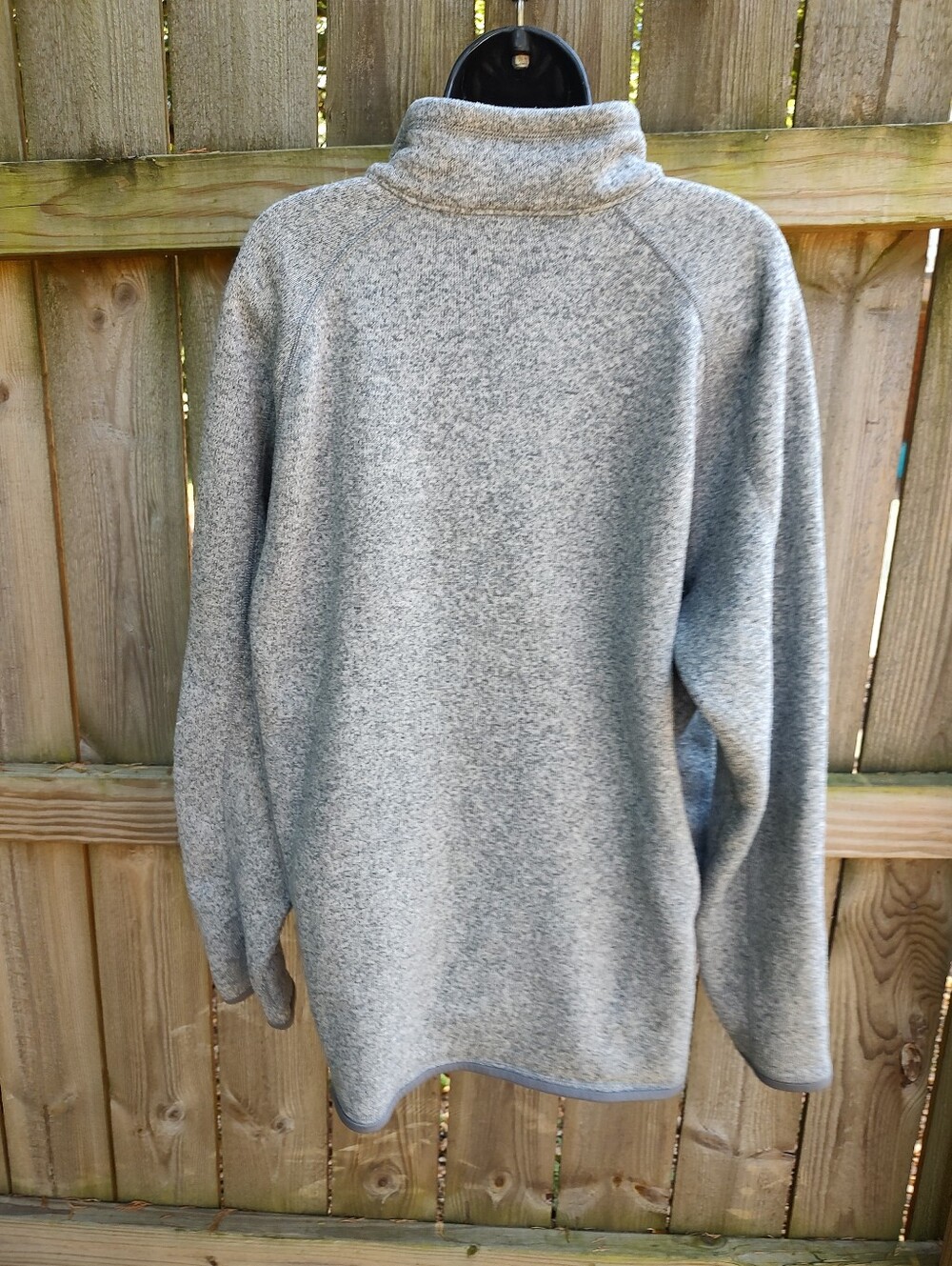 🏵️ Patagonia Grey 1/4 Zip Fleece Outdoor Better Sweater Mens XXL - Picture 3 of 8